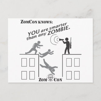 Carte Postale Vous Êtes Plus Intelligent Que N'Importe Quel Zomb