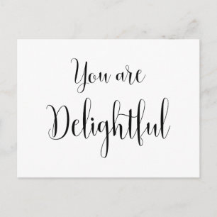 Carte Postale Vous êtes Ravissant, Message Inspirant