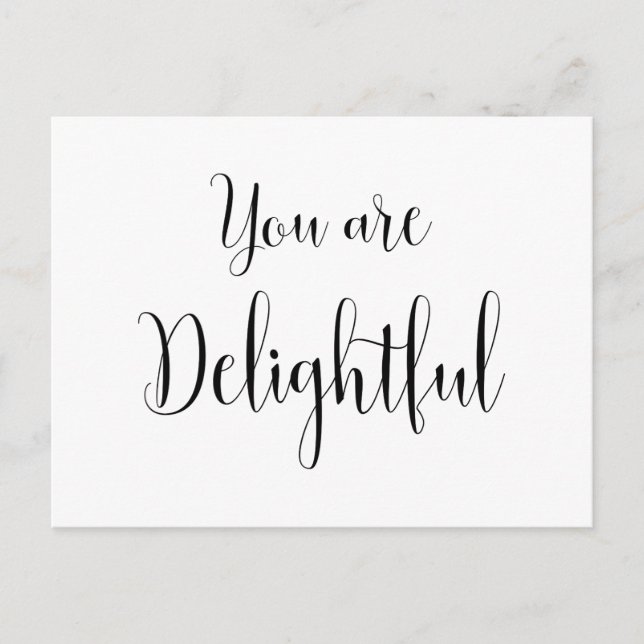 Carte Postale Vous êtes Ravissant, Message Inspirant (Devant)