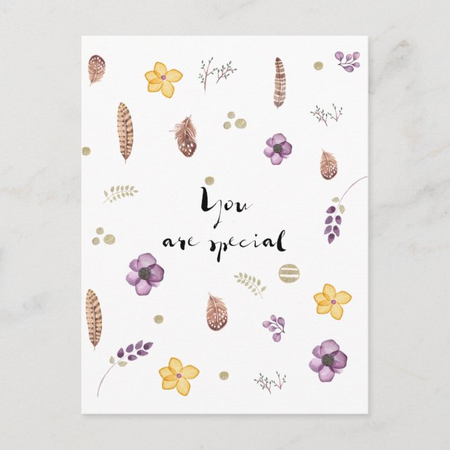 Carte Postale Vous êtes Spécial (Devant)