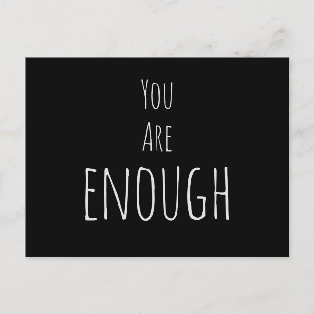 Carte Postale Vous Êtes Suffisamment Positive Affirmation (Devant)