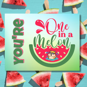 Carte Postale Vous êtes un dans un Melon Hamster Penser à vous