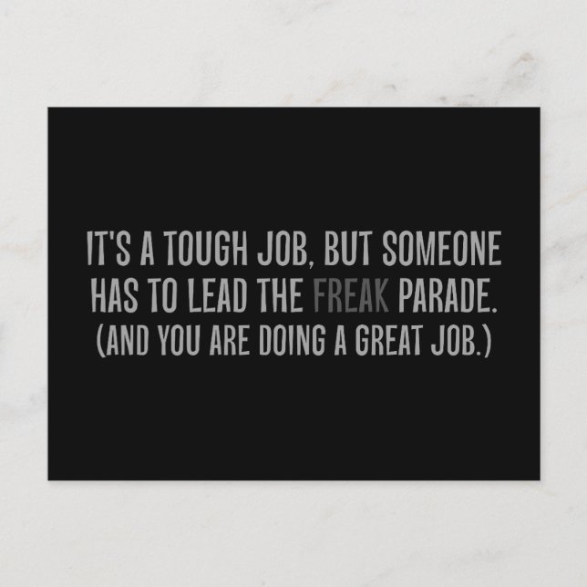 Carte Postale Vous êtes un excellent leader (Devant)