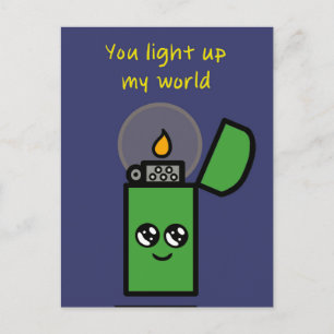Carte postale "Vous illuminez mon monde"