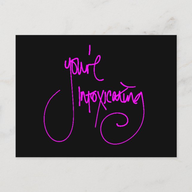 CARTE POSTALE VOUS INTOXIEZ CHEEKY FLIRTING DITES COMPLI (Devant)