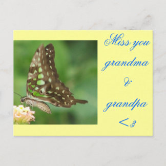 CARTE POSTALE VOUS MANQUANT