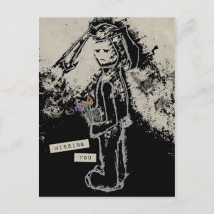 Carte Postale vous manquant sinibunny