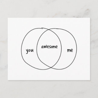 Carte Postale Vous Me Magnifique Diagramme Venn
