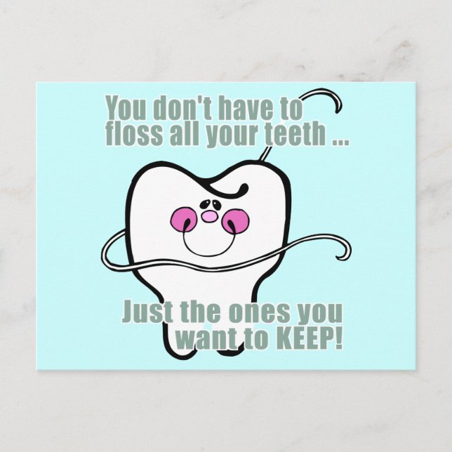 Carte Postale Vous N'Avez Pas À Frotter Toutes Vos Dents (Devant)