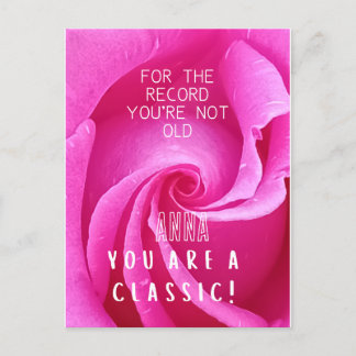 Carte Postale VOUS N'ÊTES PAS VIEUX VOUS ÊTES UN CLASSIQUE perso