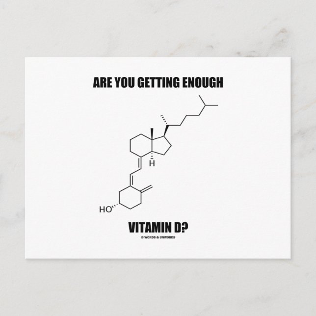 Carte Postale Vous Obtenez Suffisamment De Vitamine D ? Cholecal (Devant)