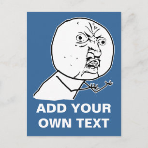 Carte Postale Vous pas de rage face comique lol rofl