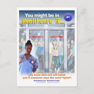 Carte Postale Vous Pourriez Être Dans Les Soins De Santé Si #1