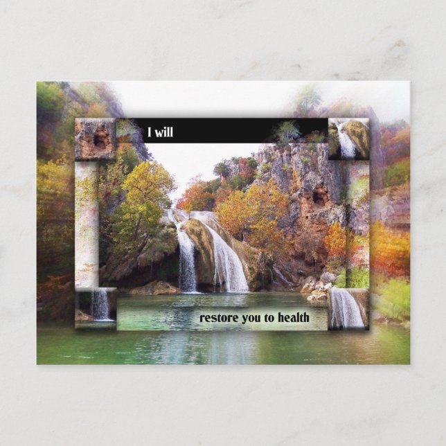 Carte Postale Vous restaurer et vous guérir (Devant)