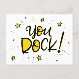 Carte Postale Vous Rock, en lettres