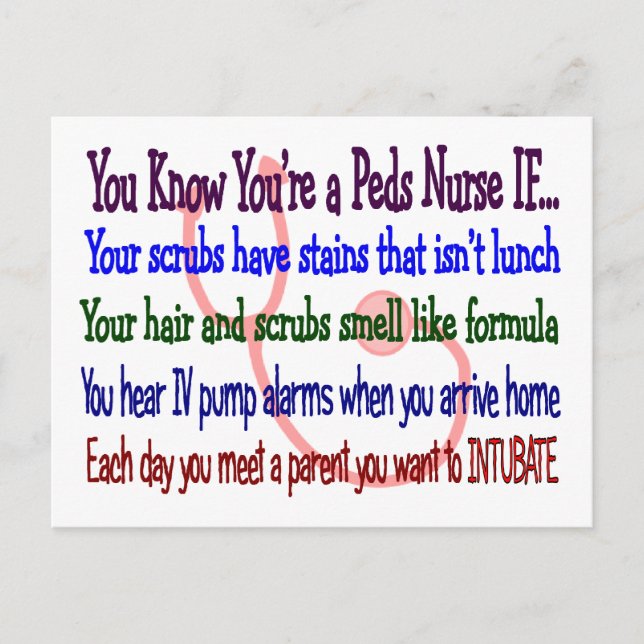 Carte Postale "Vous savez que vous êtes une infirmière de la fam (Devant)