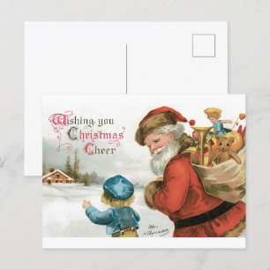 Carte Postale Vous souhaitant la joie de Noël par Ellen Clapsadd
