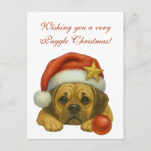 Carte Postale Vous souhaite un très joyeux Noël de Puggle