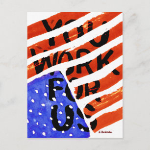 Carte Postale Vous Travaillez Pour Nous