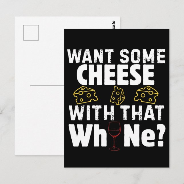 Carte Postale Vous voulez du fromage avec ce pleurnichage ? (Devant / Derrière)