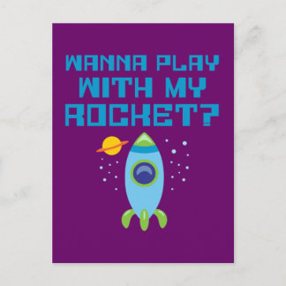 Carte Postale Vous Voulez Jouer Avec Ma Rocket
