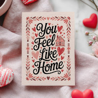 Vous vous sentez comme chez vous Rose Élégant Sain