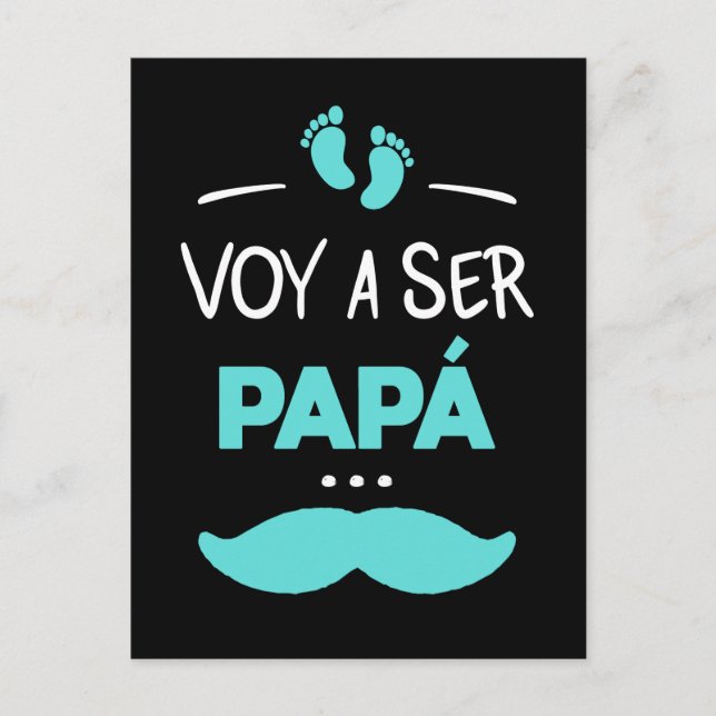 Carte Postale Voy a ser papa (Devant)