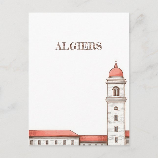 Carte Postale Voyage à Alger (Devant)