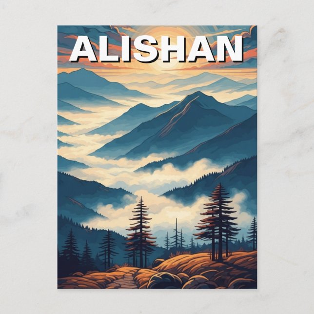 Carte Postale Voyage à Alishan Taïwan (Devant)
