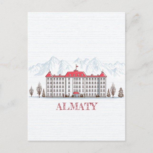 Carte Postale Voyage à Almaty Kazakhstan (Devant)
