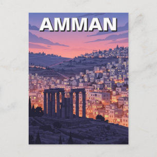 Carte Postale Voyage à Amman en Jordanie