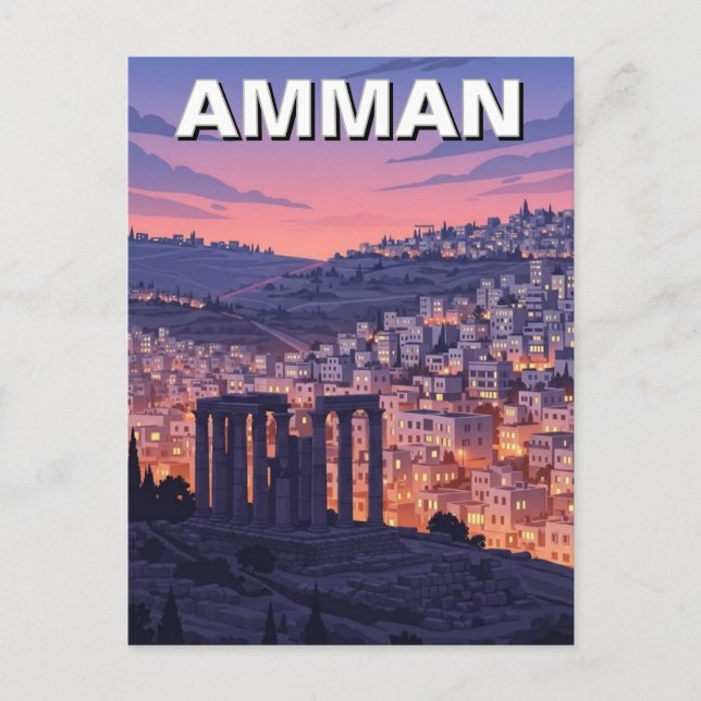 Carte Postale Voyage à Amman en Jordanie (Devant)