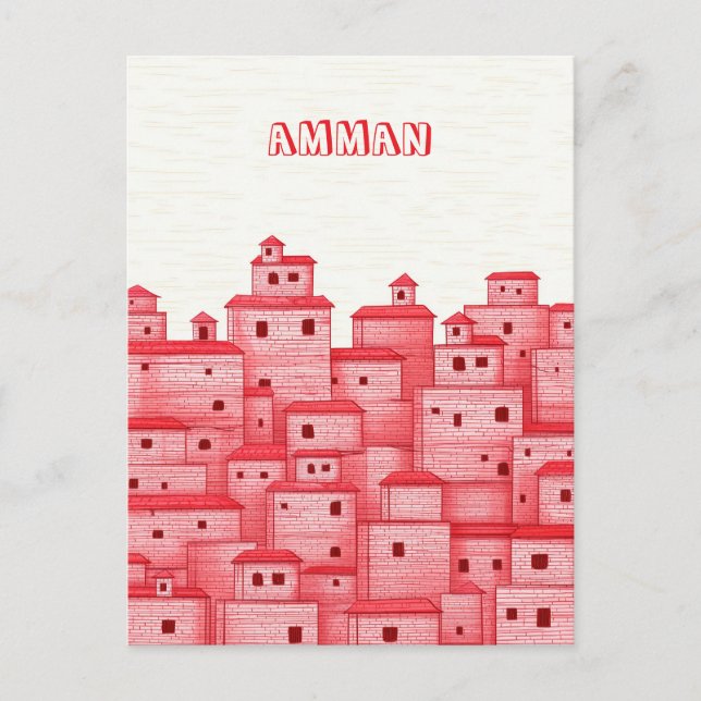 Carte Postale Voyage à Amman Jordanie (Devant)