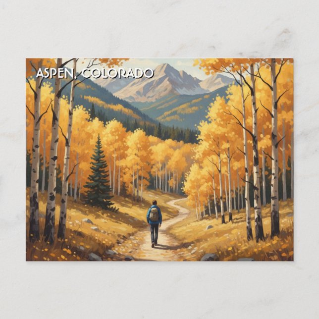 Carte Postale Voyage à Aspen Colorado (Devant)
