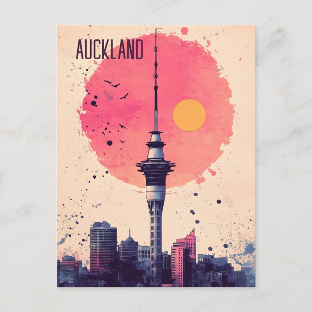 Carte Postale Voyage à Auckland Nouvelle-Zélande (Devant)