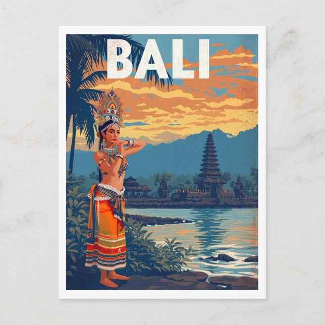 Carte Postale Voyage à Bali, Indonésie (Devant)