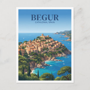 Carte Postale Voyage à Begur en Espagne