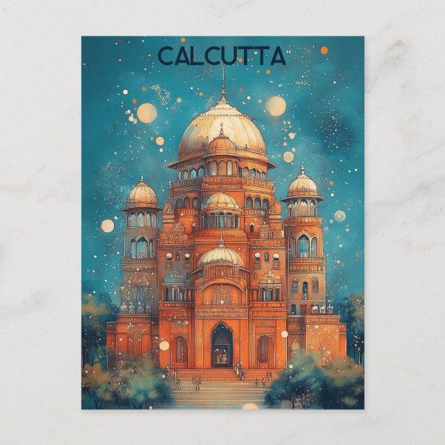 Carte Postale Voyage à Calcutta Inde (Devant)