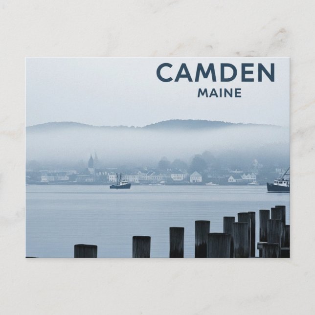Carte Postale Voyage à Camden Maine (Devant)