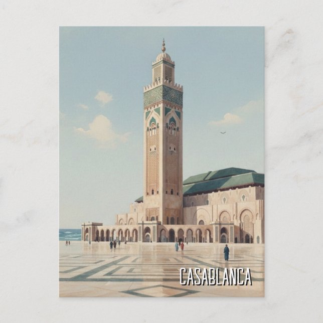 Carte Postale Voyage à Casablanca Maroc (Devant)