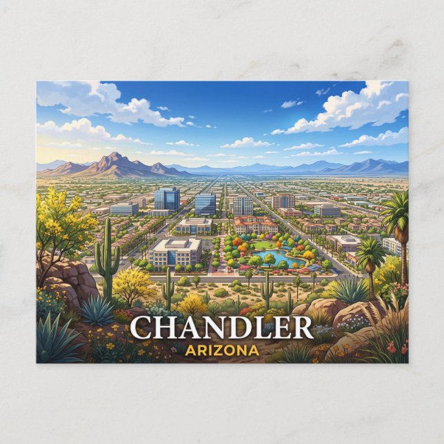 Carte Postale Voyage à Chandler Arizona (Devant)