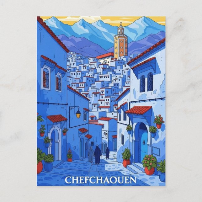 Carte Postale Voyage à Chefchaouen Maroc (Devant)