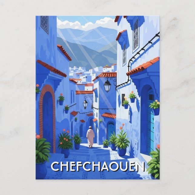 Carte Postale Voyage à Chefchaouen Maroc (Devant)