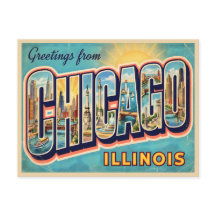 Voyage à Chicago Illinois Vintage