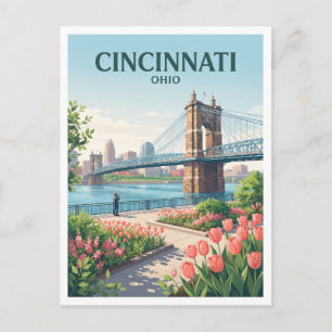 Carte Postale Voyage à Cincinnati Ohio