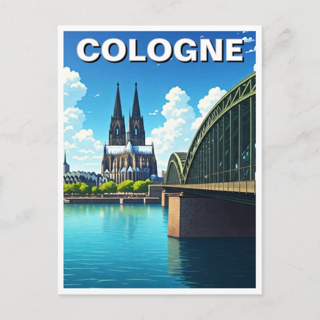 Carte Postale Voyage à Cologne en Allemagne (Devant)