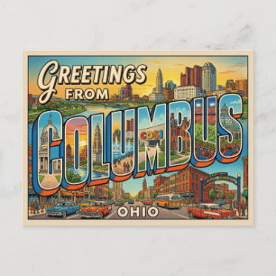 Carte Postale Voyage à Columbus Ohio