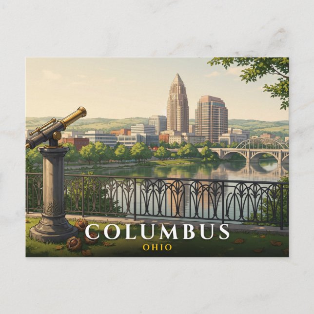 Carte Postale Voyage à Columbus Ohio (Devant)