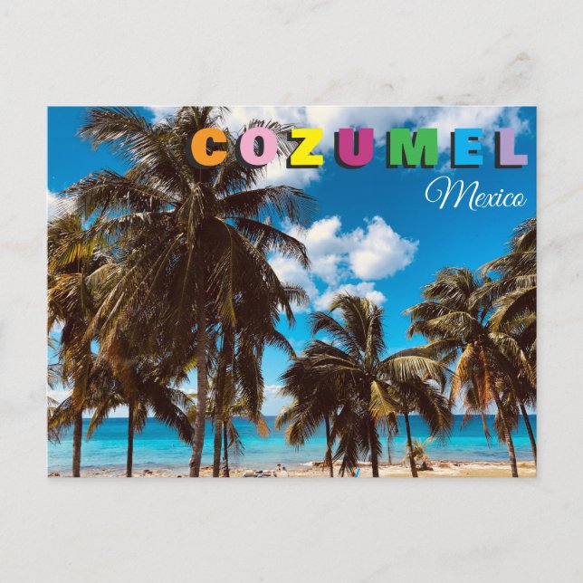 Carte Postale Voyage à Cozumel au Mexique (Devant)