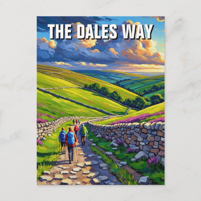 Carte Postale Voyage à Dales Way Angleterre (Devant)